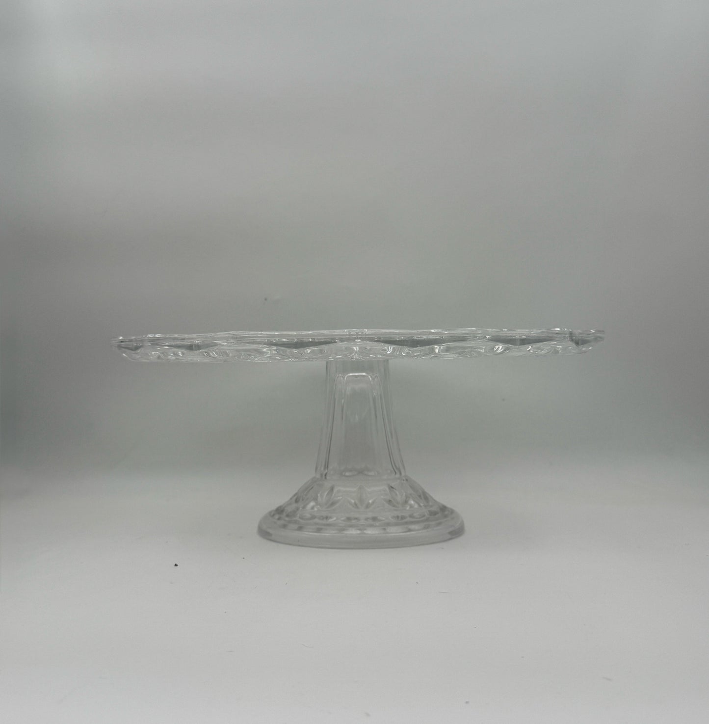 Vintage Crystal Glads Pedestal Cake Plate