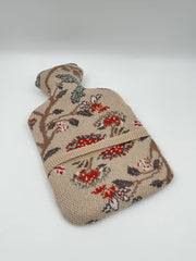20oz Rubber Hot Water Bottle with Cotton Knit Cover – Two Variants