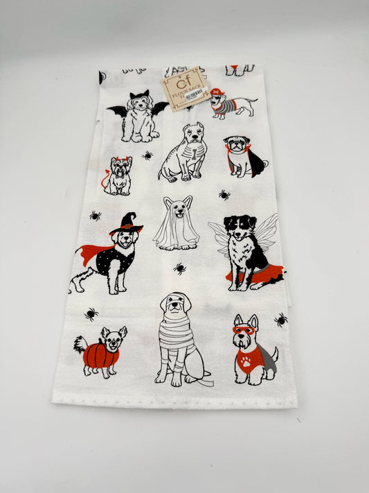 Halloween Dogs Decorative Kitchen Towel