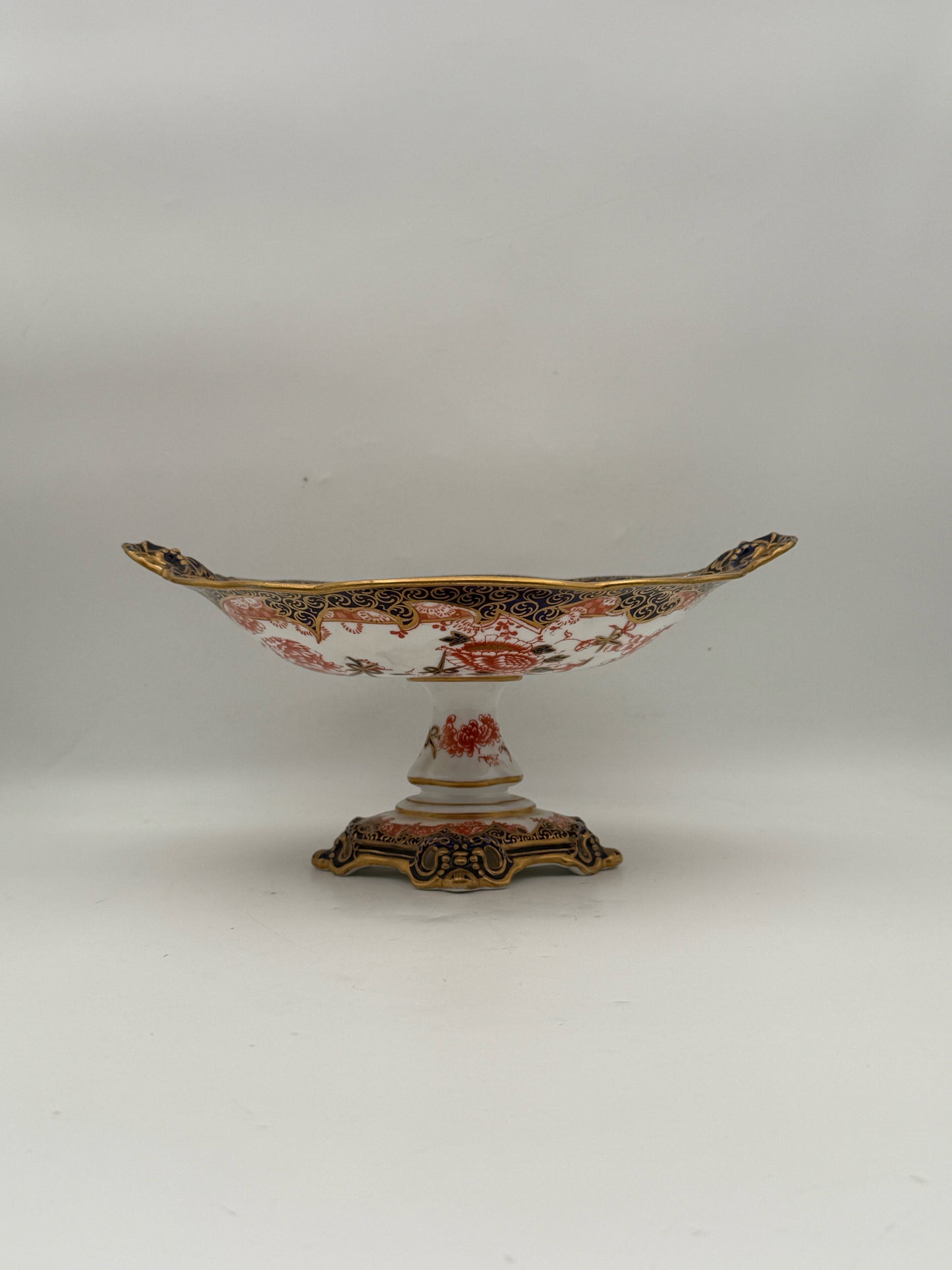 Royal Crown Derby Crysanthemum Tazza With Pierced Base