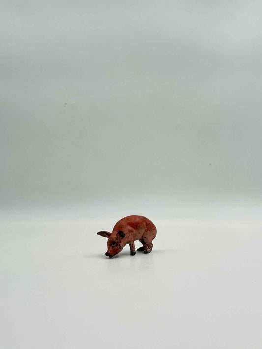 Antique Vienna Cold Painted Bronze Pig Figurine