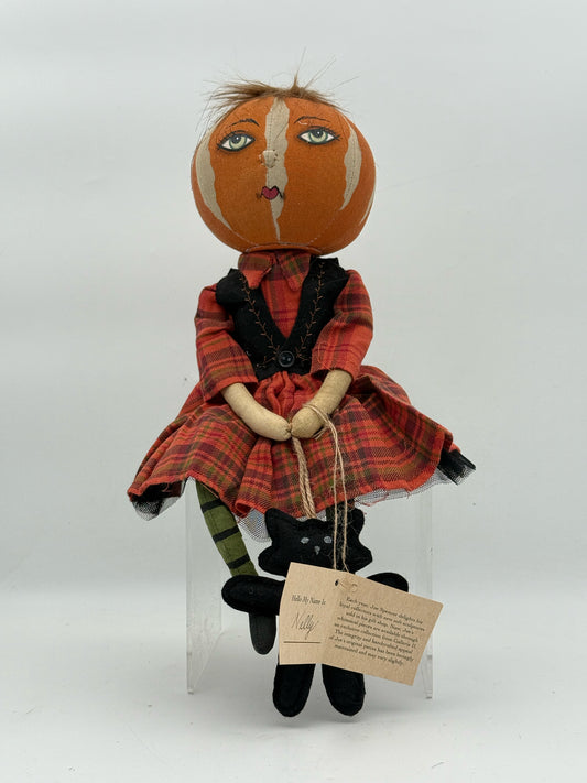 Joe Spencer "Nelly" Pumpkin Head Doll