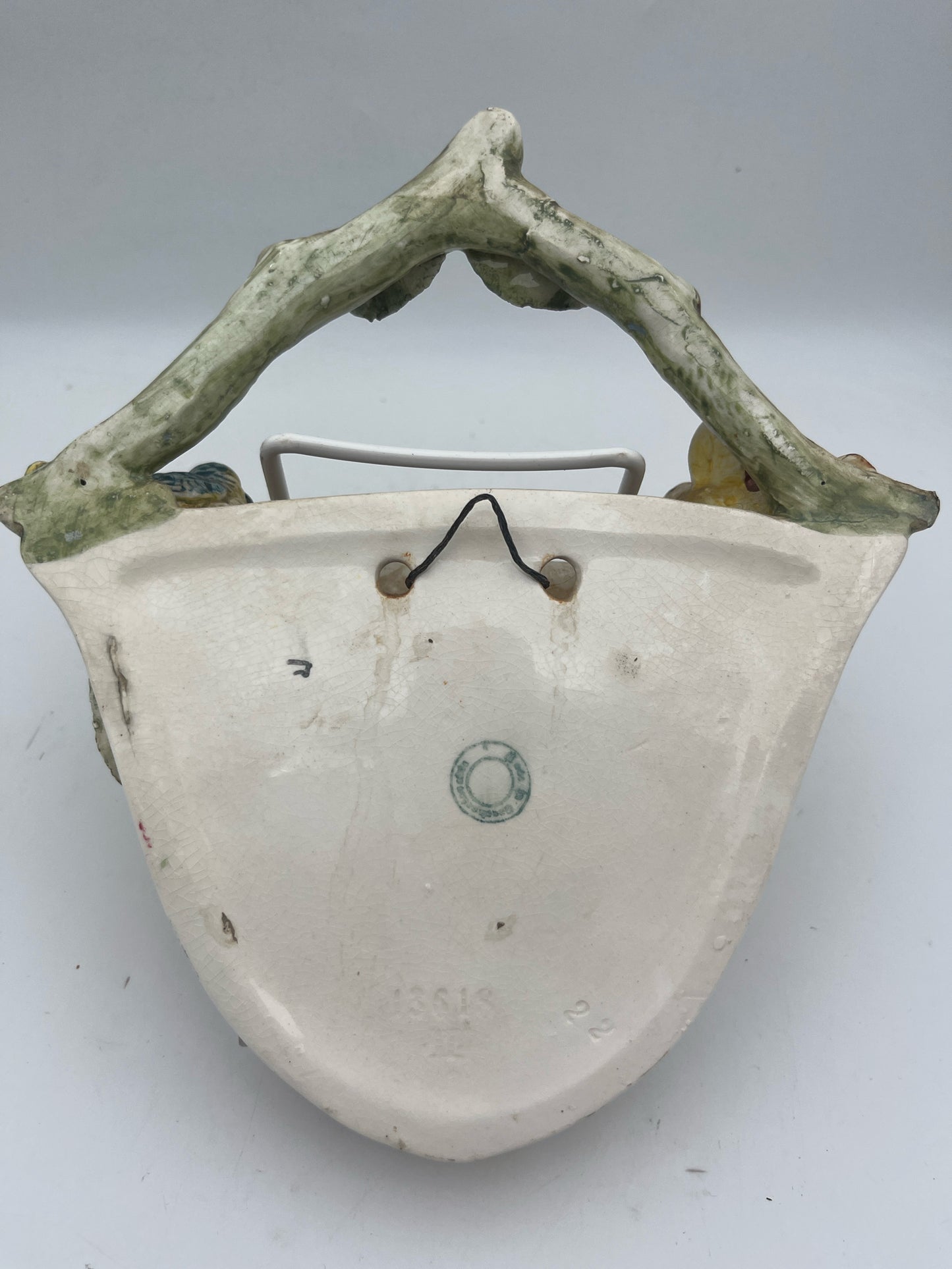 Vintage Ceramic Wall pocket with Birds