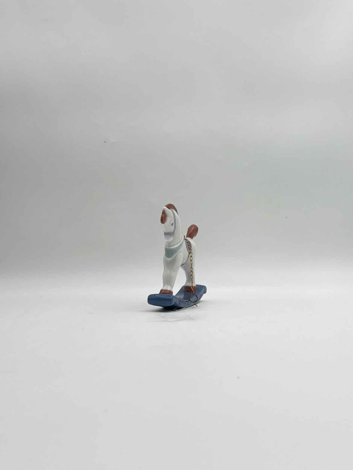 Lladro Christmas Holiday Rocking Horse Ornament Made In Spain