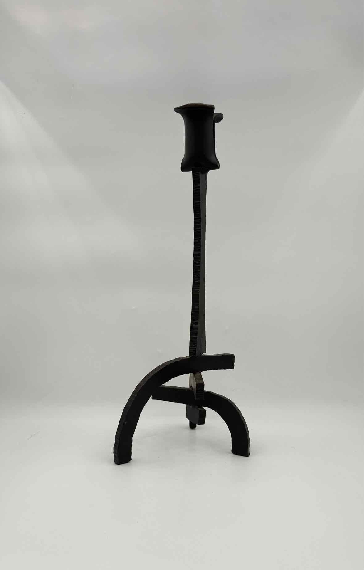 Ahwahnee Yosemite Iron Tulip Candlesticks 12.5" And 16" Set