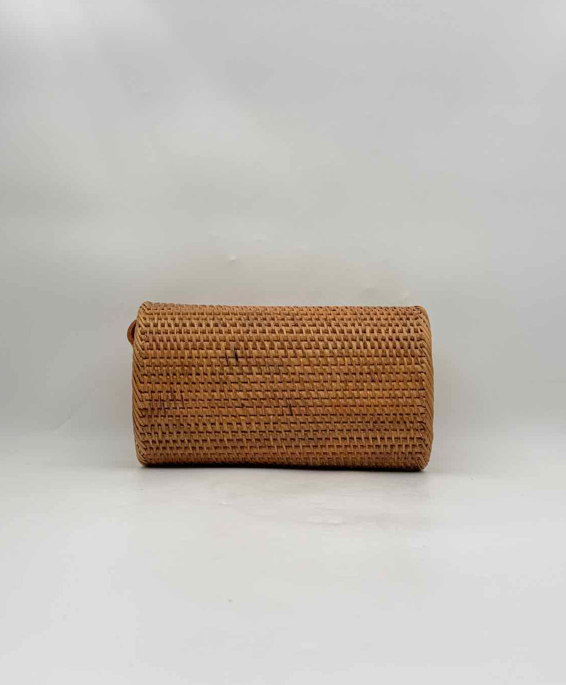 Ata Rattan Convertible Clutch Crossbody Natural Brown Woven Purse Bag