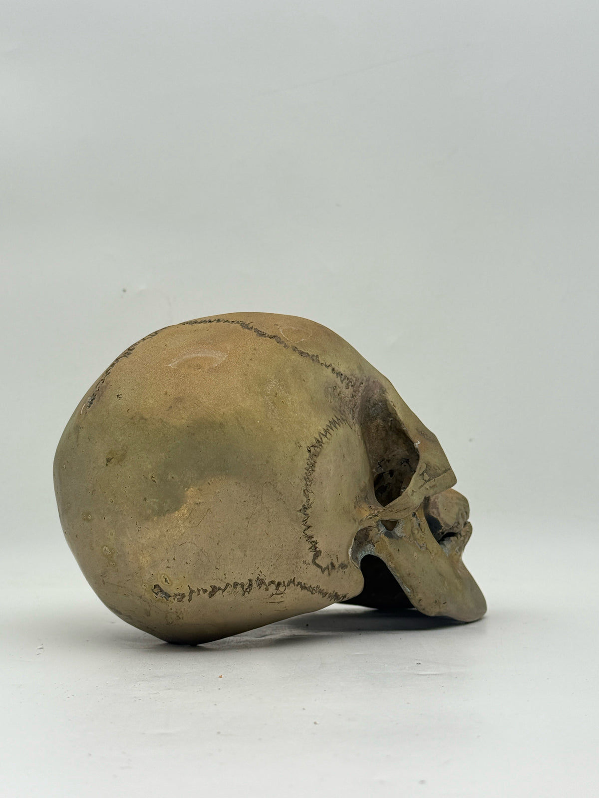 Brass Human Skull