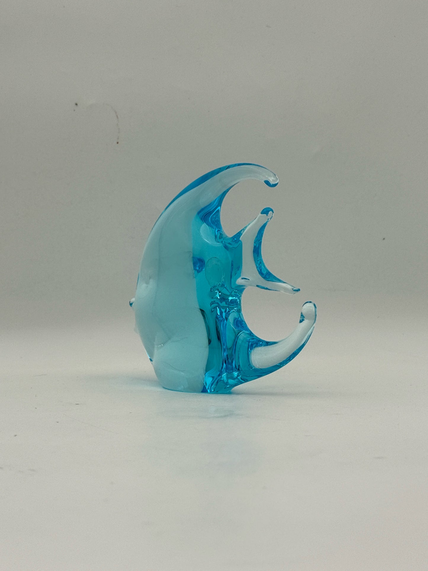 Murano Glass Blue Fish Figurine
