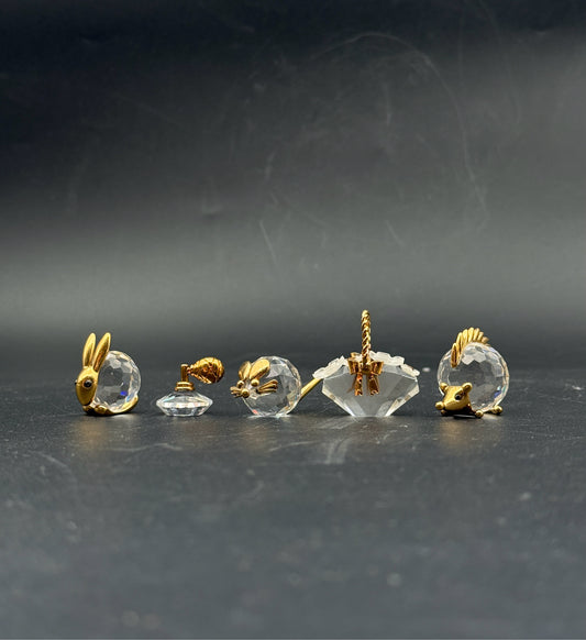 Miniature Memories Crystal Figurine Collection- Set Of 5