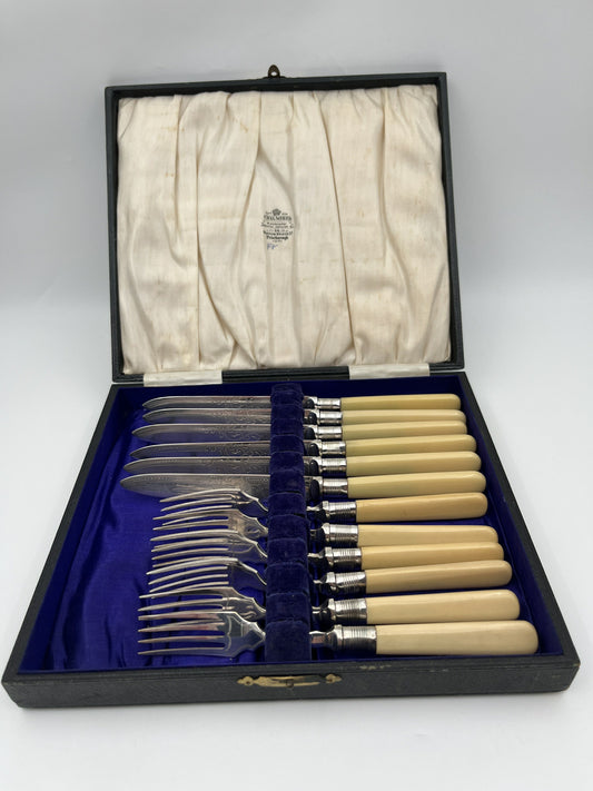 Boxed Fish Set for Six – Chas. Weber, Peterborough, England c.1890