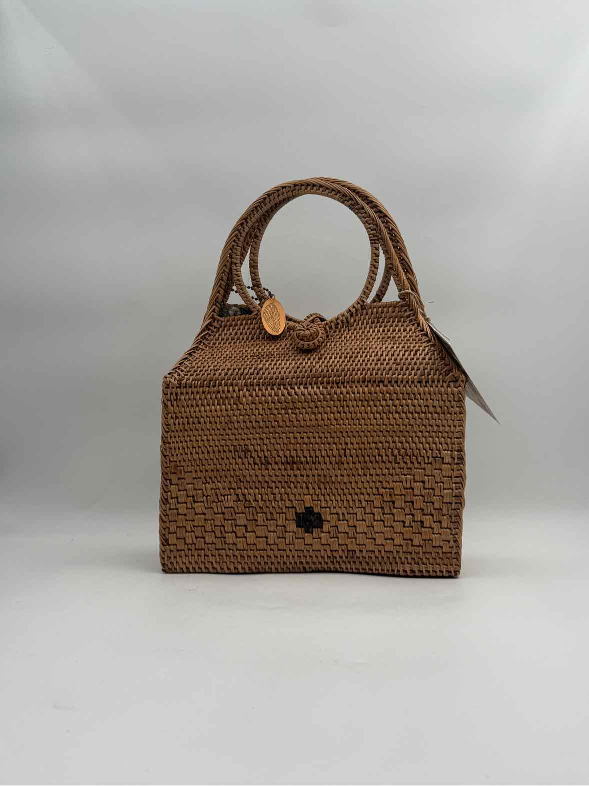 Balinese Ata Vine Purse Handbag with Round Handles