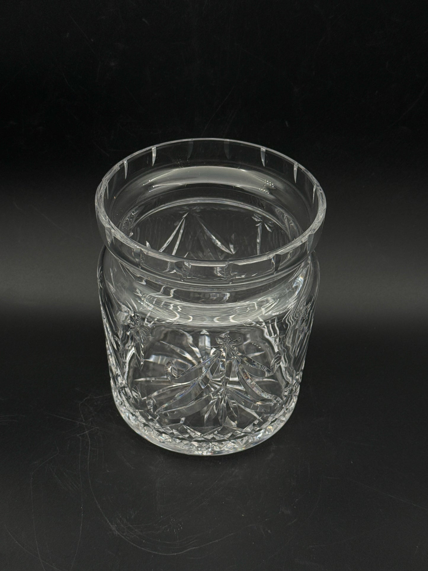 Waterford Crystal Christmas Tree Biscuit Jar