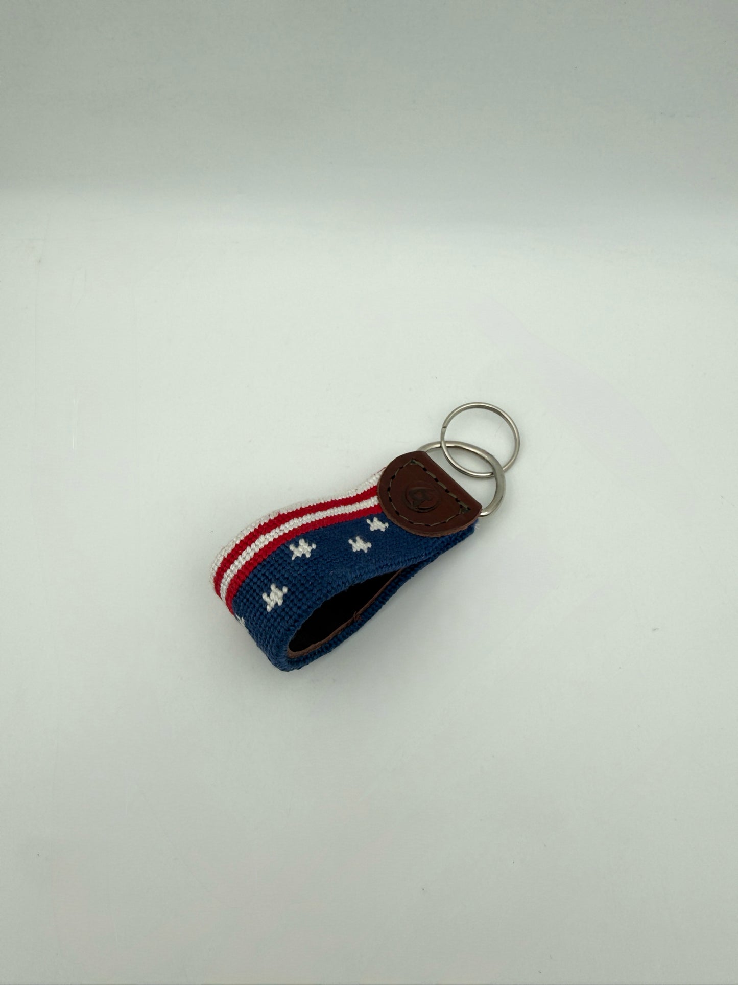Needlepoint Keychain- American Flag