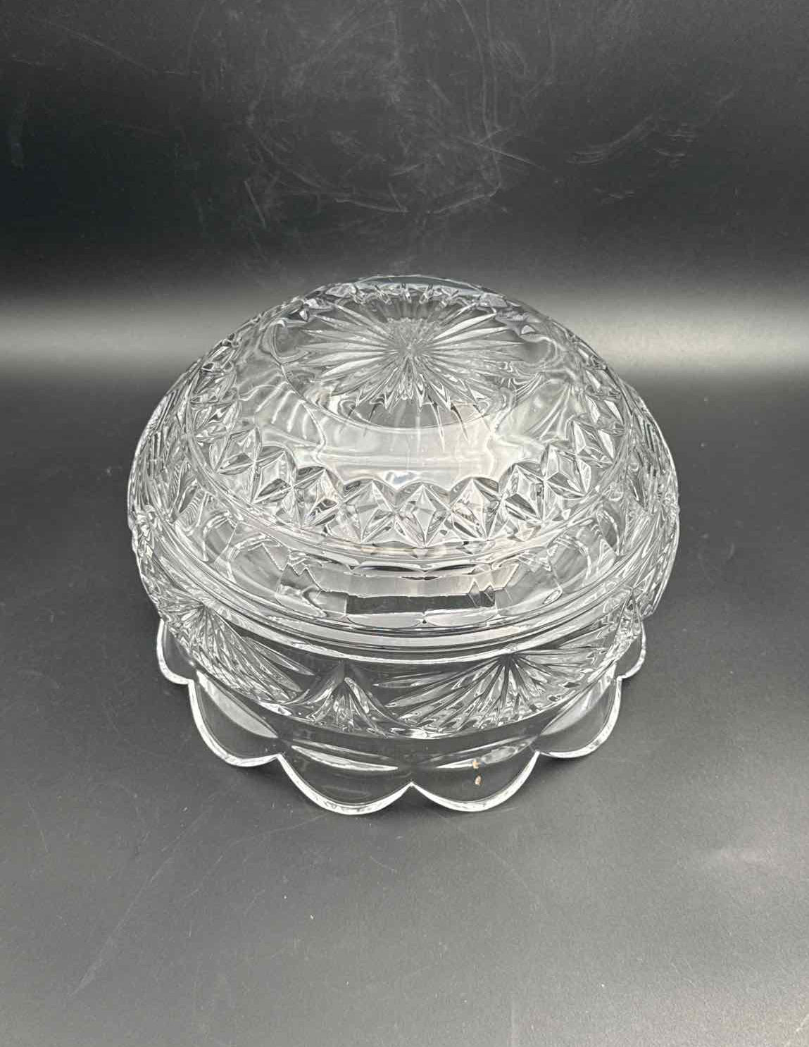 Waterford Jim OLeary Anniversary Crystal Bowl Ireland Cut Glass Decor