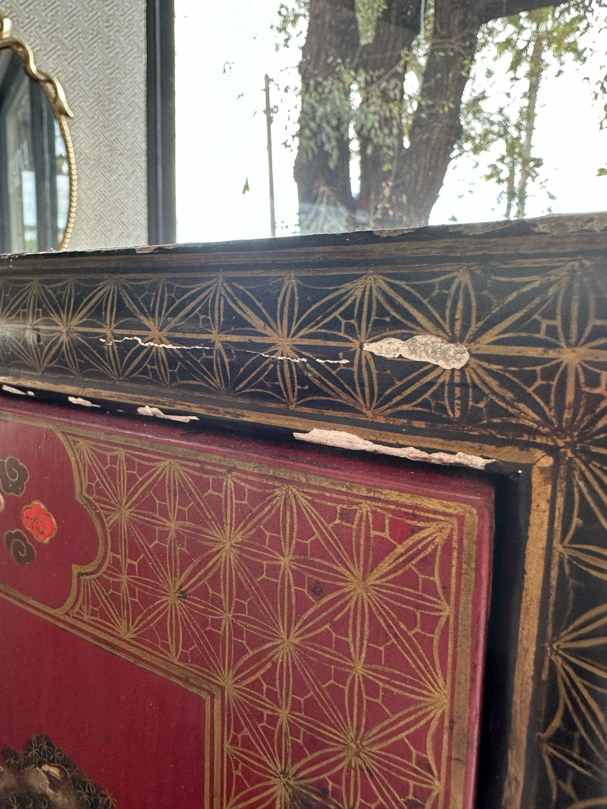 Chinese Wood Carved Chest- In Store Pickup Only