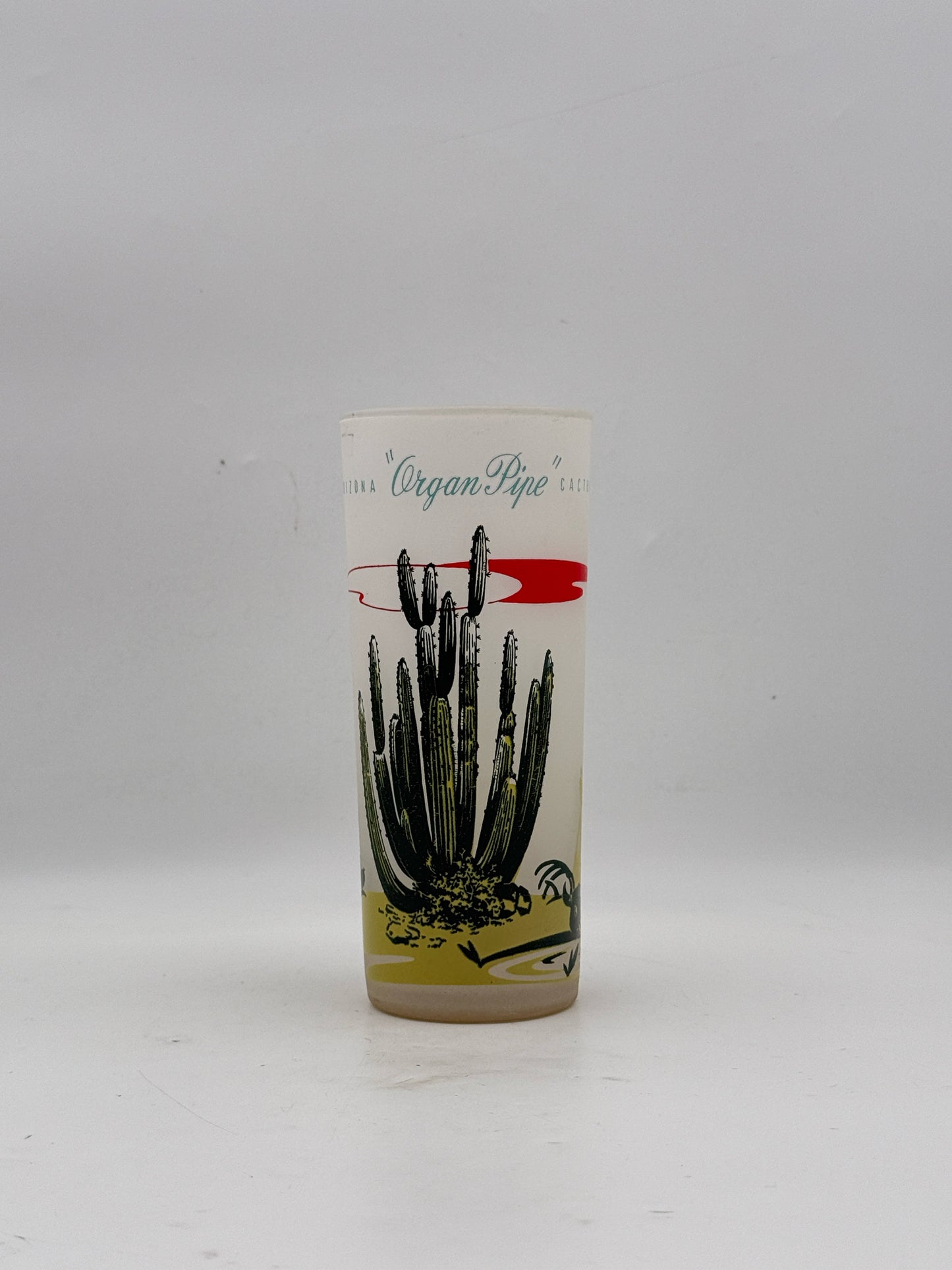 Vintage MCM Arizona Cactus Highball Glasses- Set Of 8