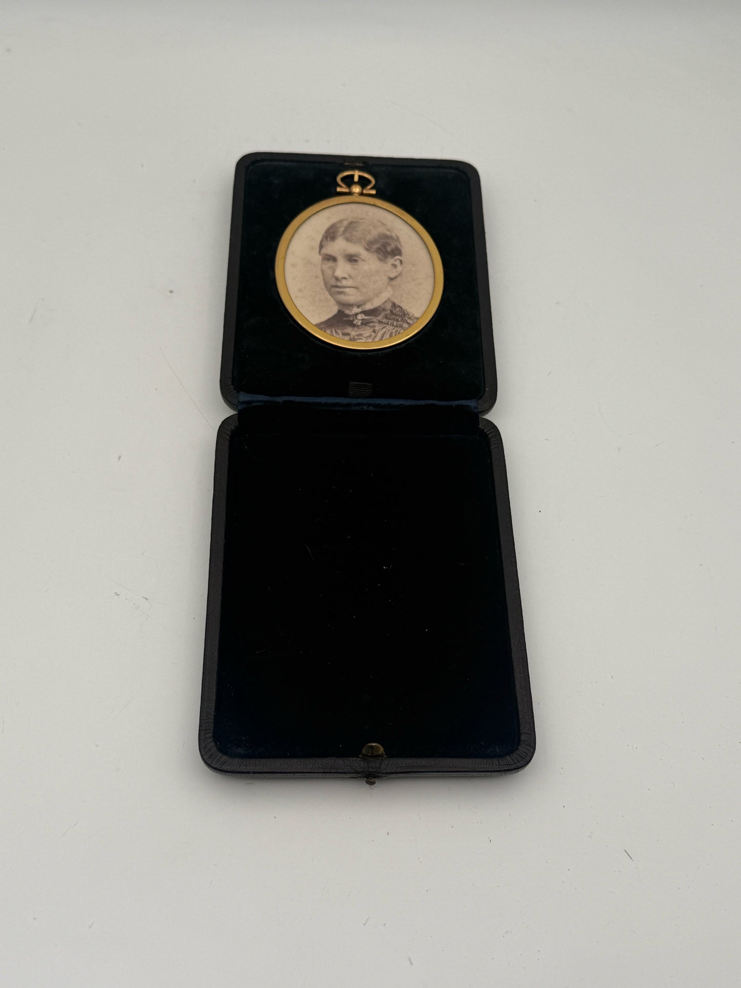 Antique Victorian Portrait In A Travel Frame
