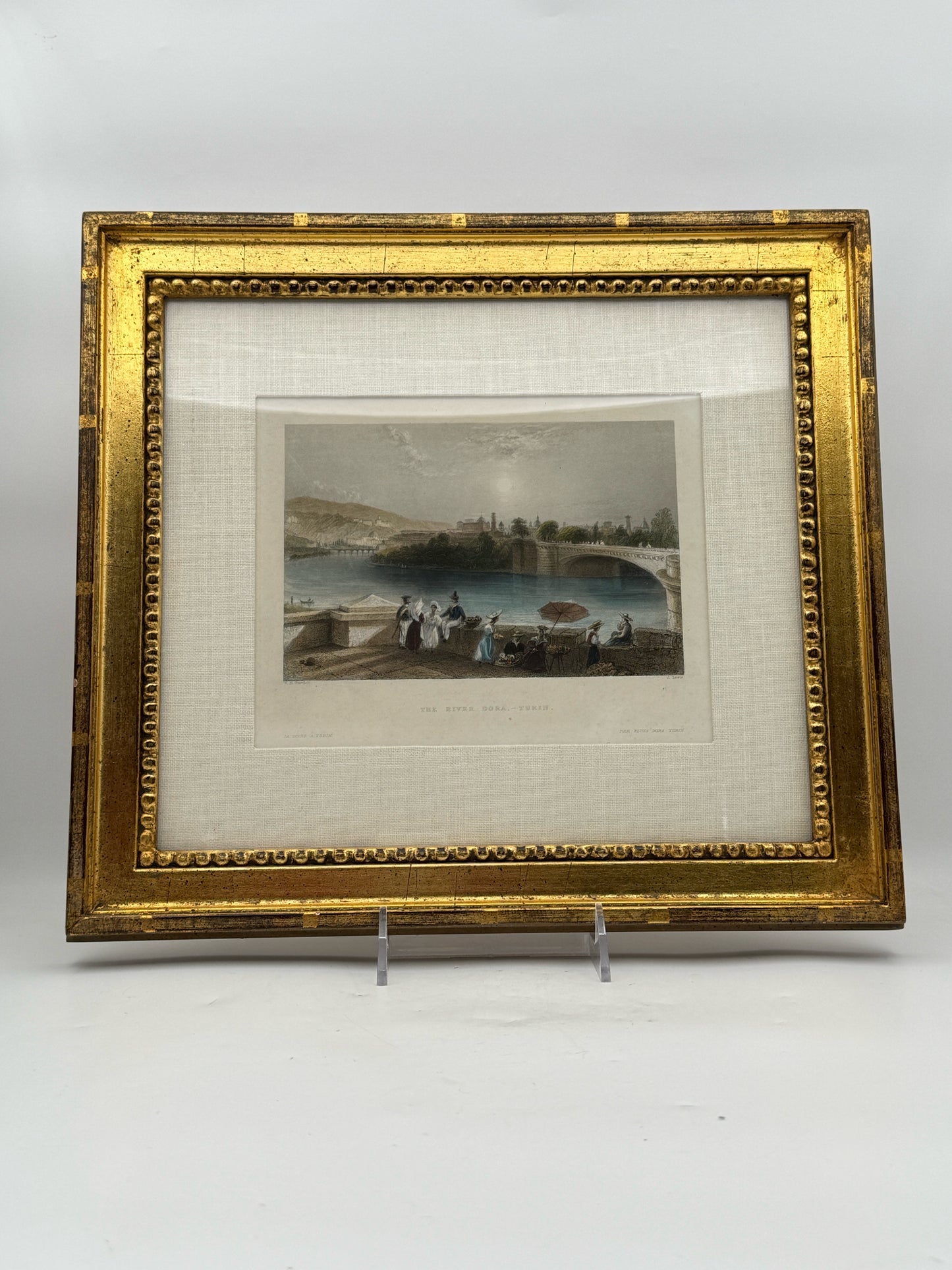 Hand Colored Set Of 5 European City Engravings
