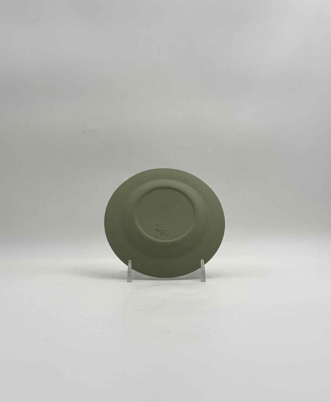 Wedgwood Jasperware Green Trinket Dish Classical Relief England Art