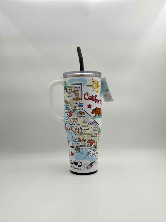 California Travel Mega Mug 40oz Insulated Tumbler with Handle Lid