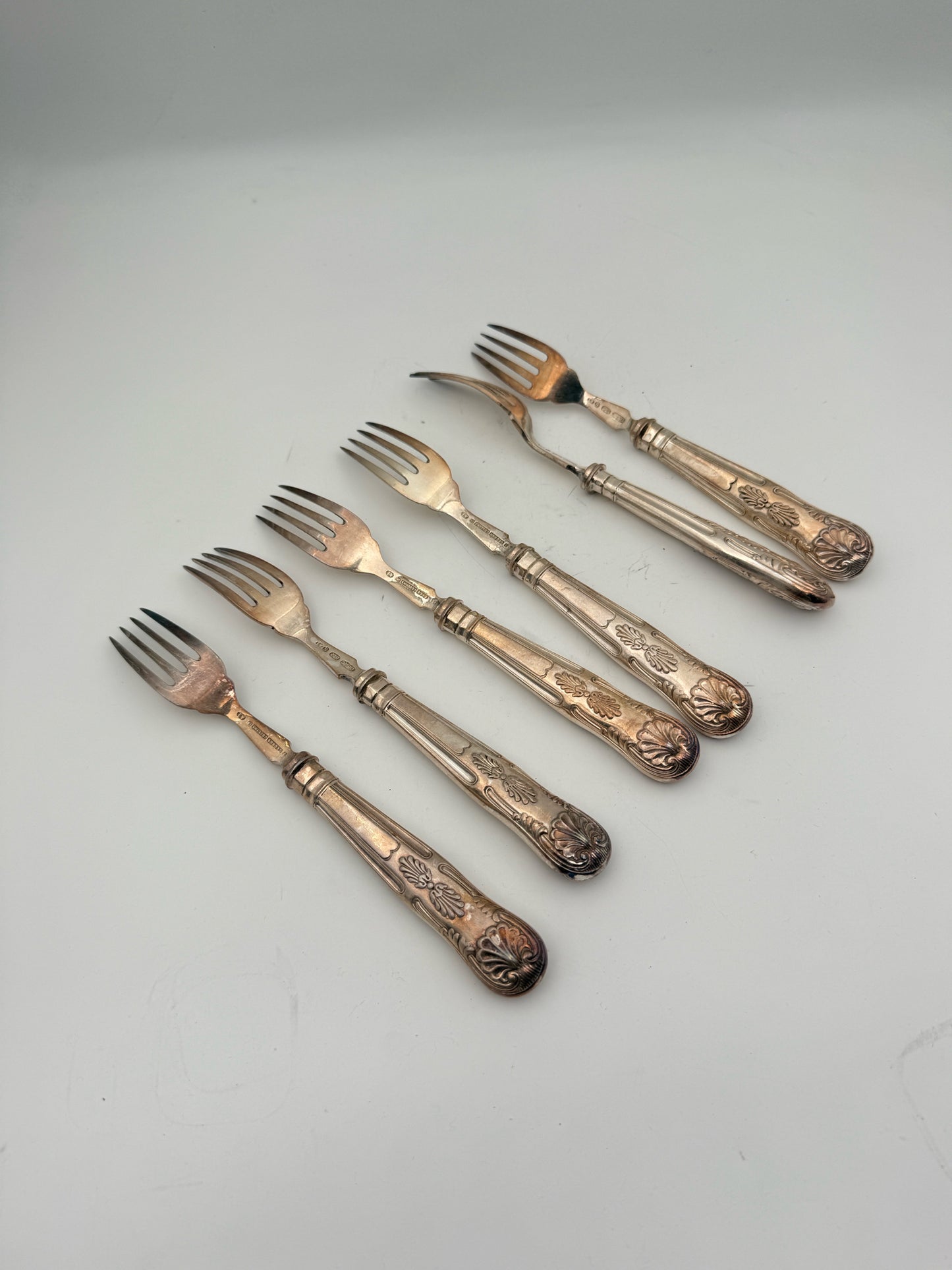 Set of 12 Silverplate Fish Knives And Forks