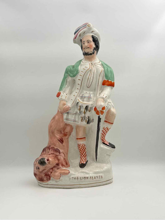 Staffordshire "The Lion Slayer" Figurine