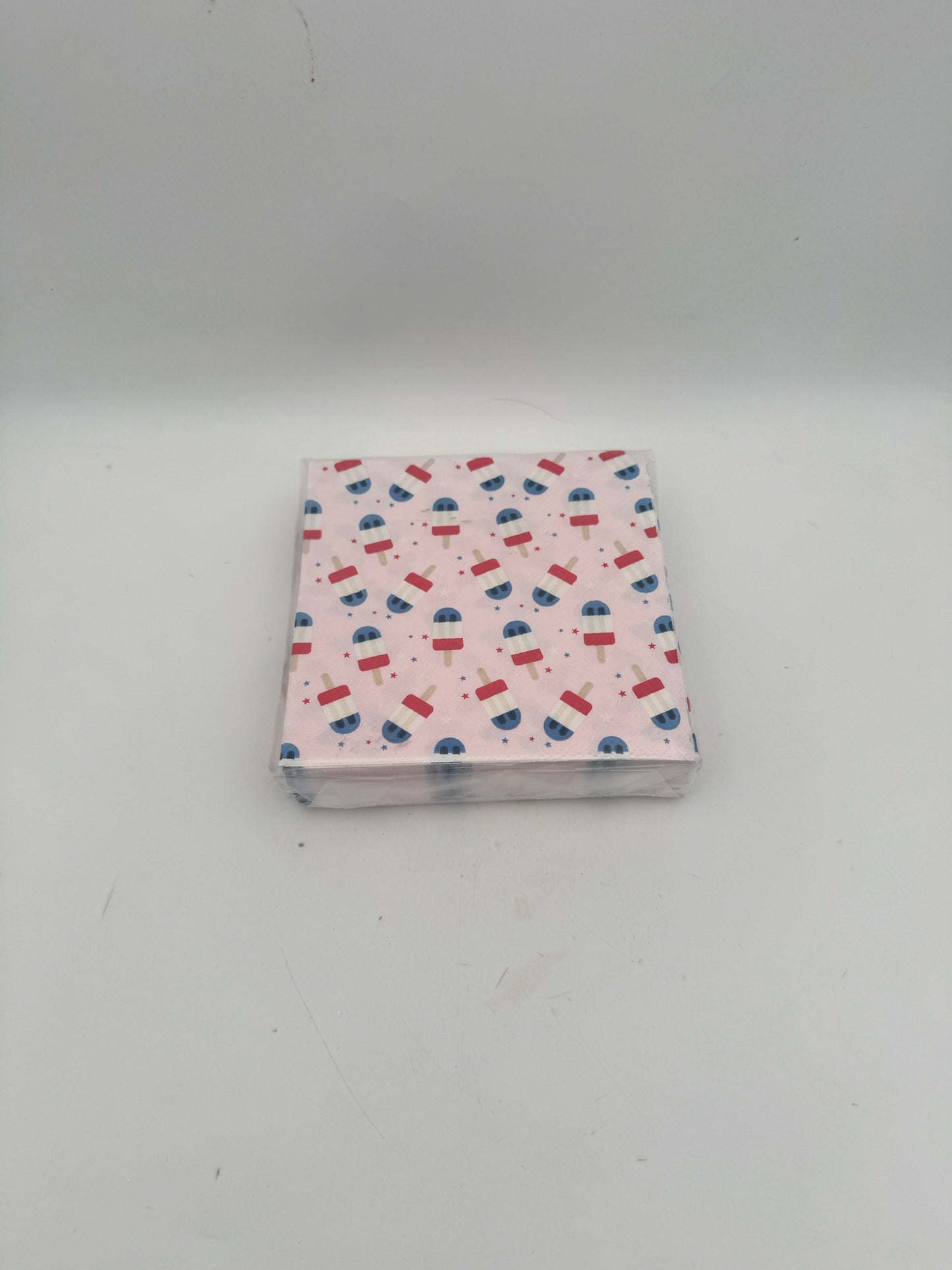 Red White And Blue Popcicle Napkins