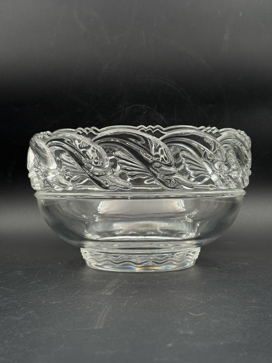 Tiffany & Co Crystal Dolphin Bowl