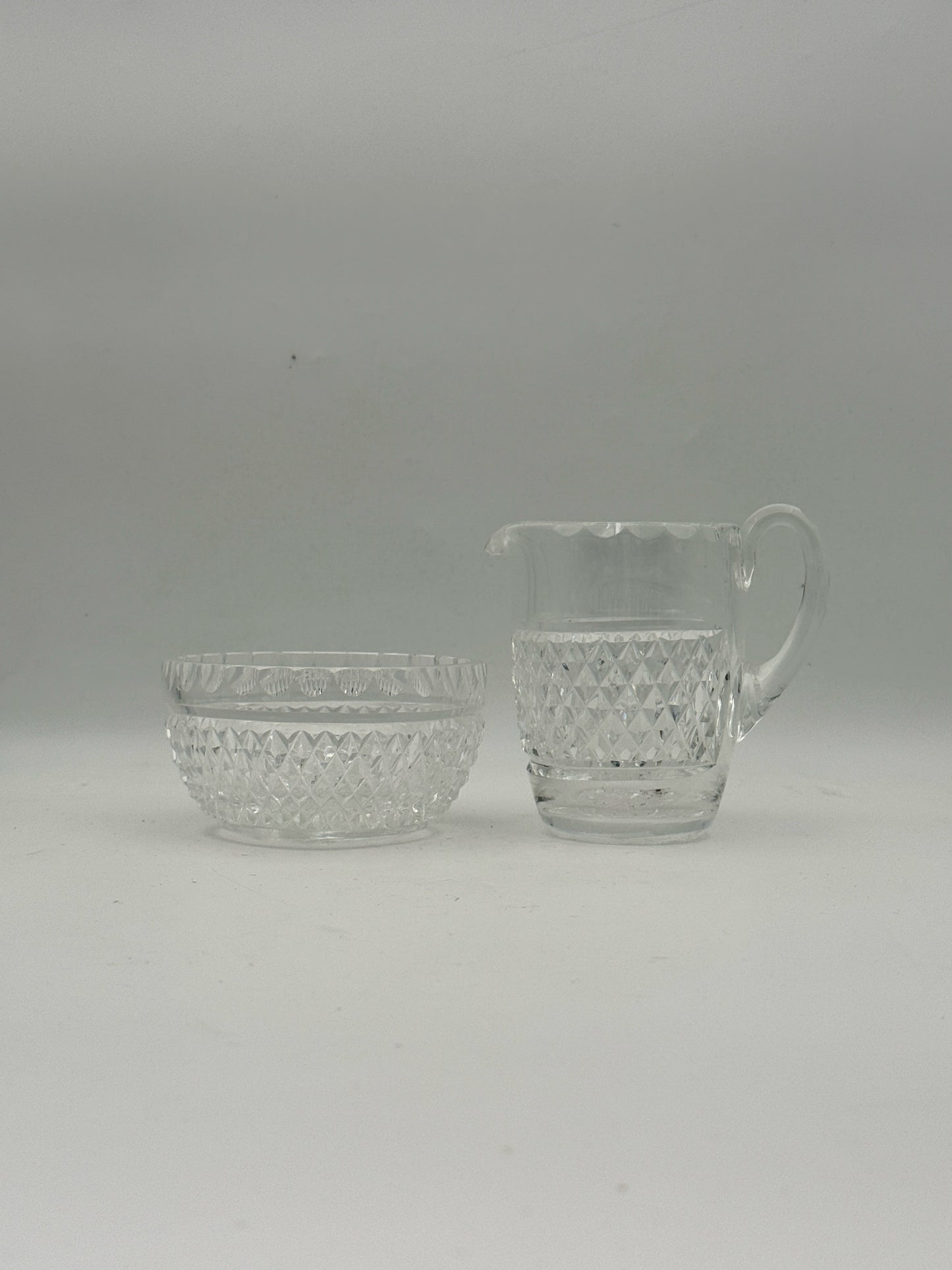 Waterford Crystal Creamer And Sugar