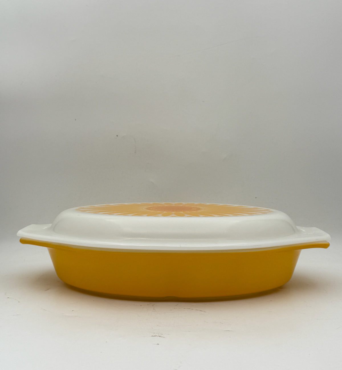 Pyrex Sunflower Divided Casserole Dish 1.5 Quart