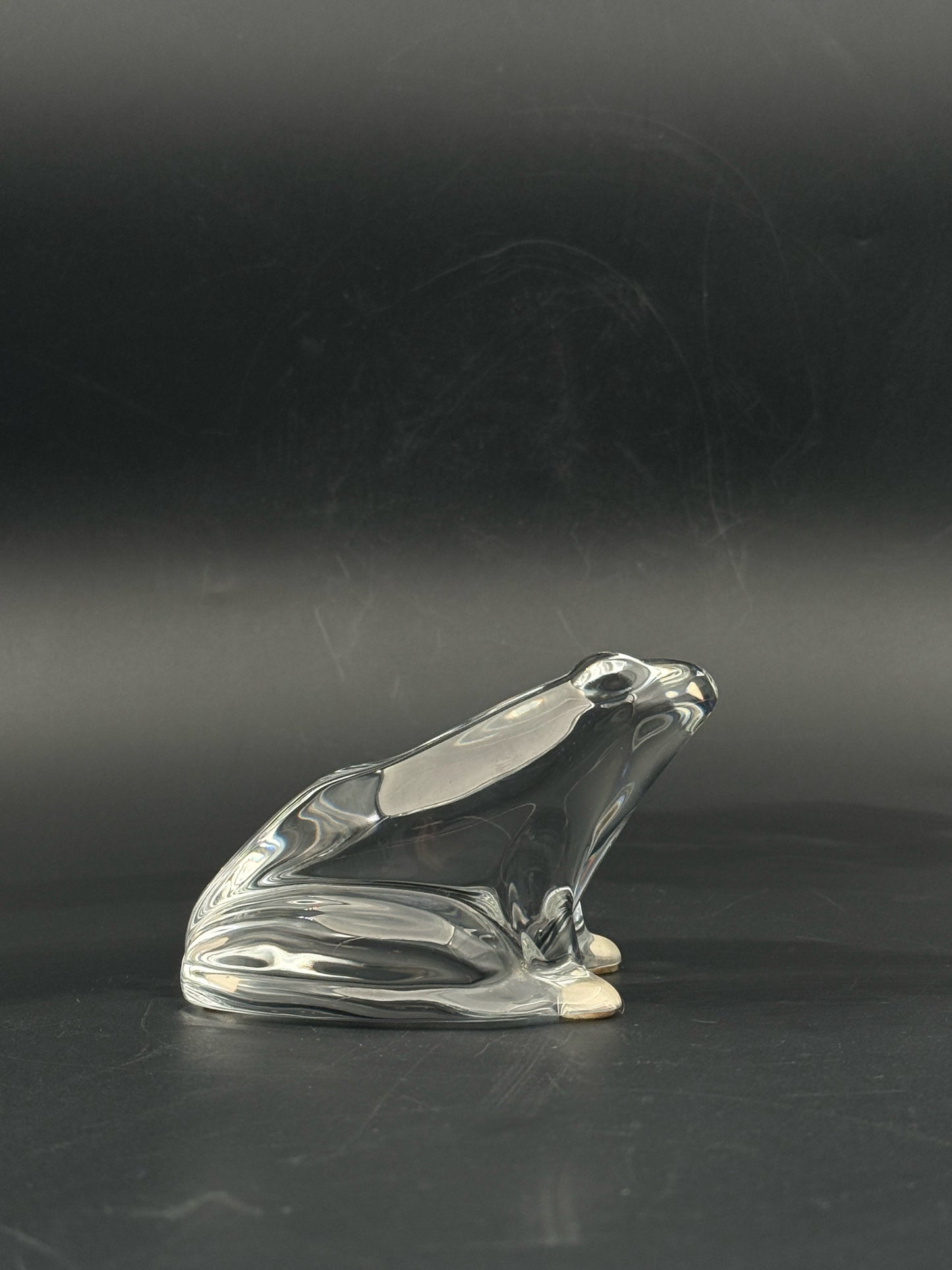 Baccarat Crystal Frog Figurine