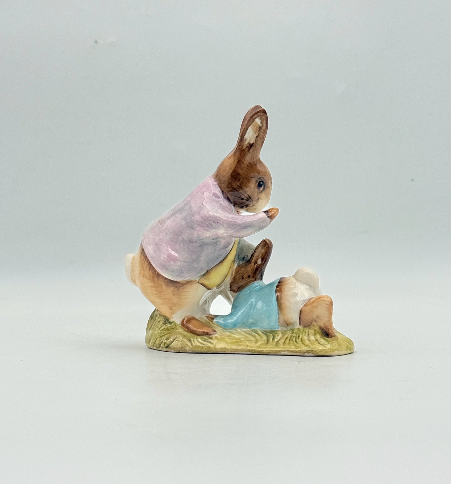 Beswick Beatrix Potter Figurine- Mr. Benjamin Bunny And Peter Rabbit