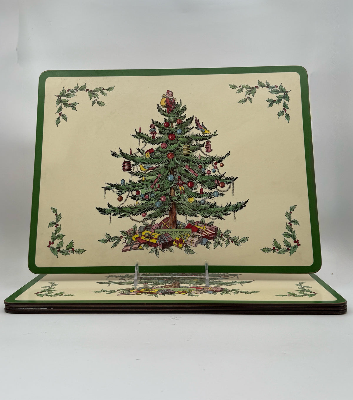 Spode Christmas Tree Placemats- Set Of 4