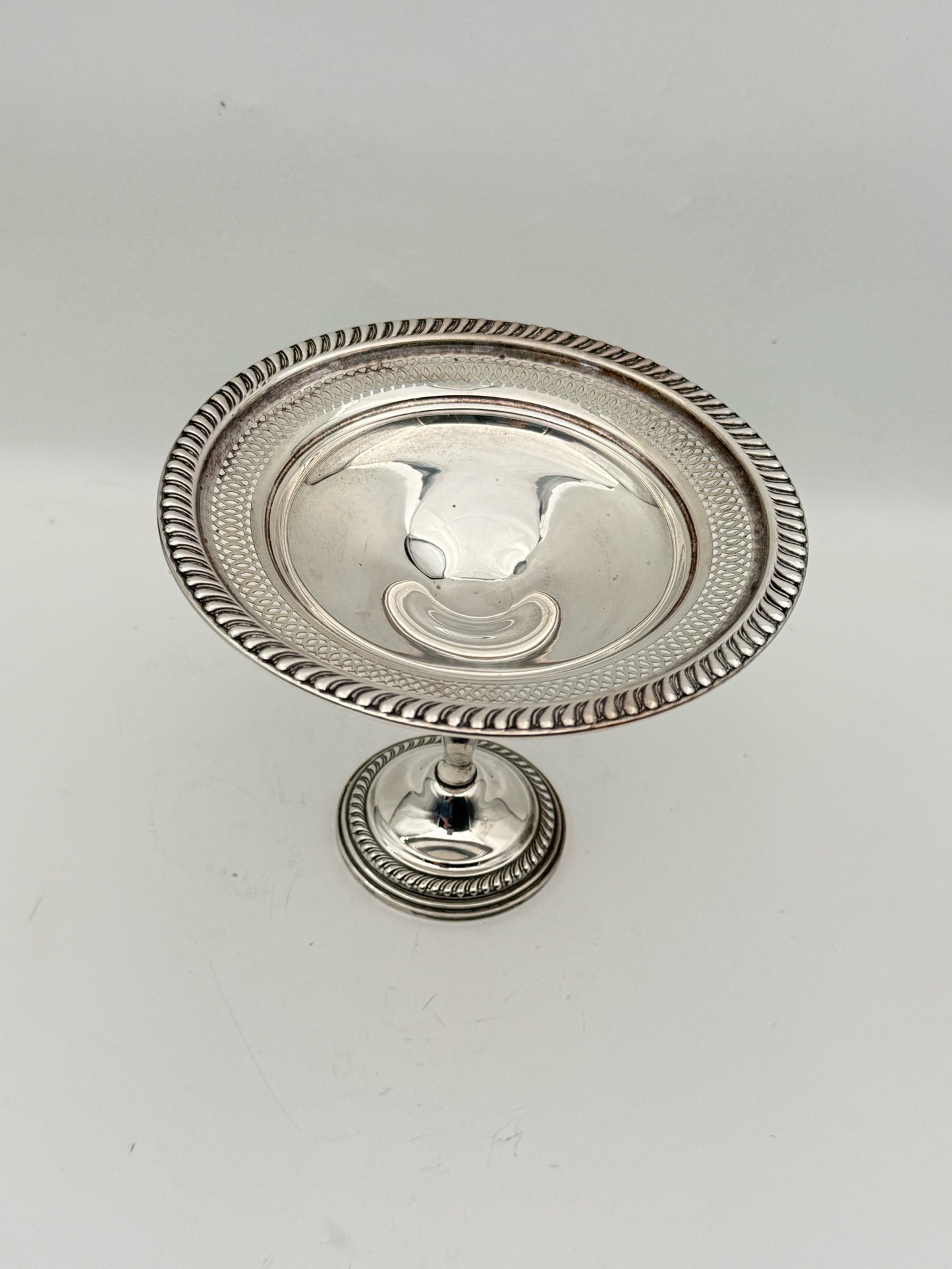 Empire Sterling Silver Pierced Bon Bon Tray