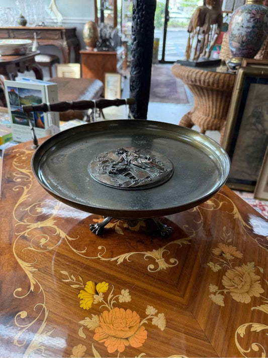Antique Bronze Tazza With Clodion Inspired Relief