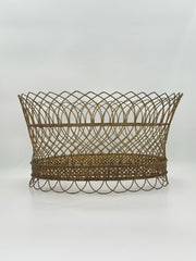 Vintage Oval Wire Planter
