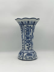 Blue And White Chinoiserie Vase