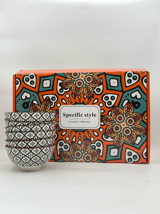Small Ceramic Bowls- Set Of 6