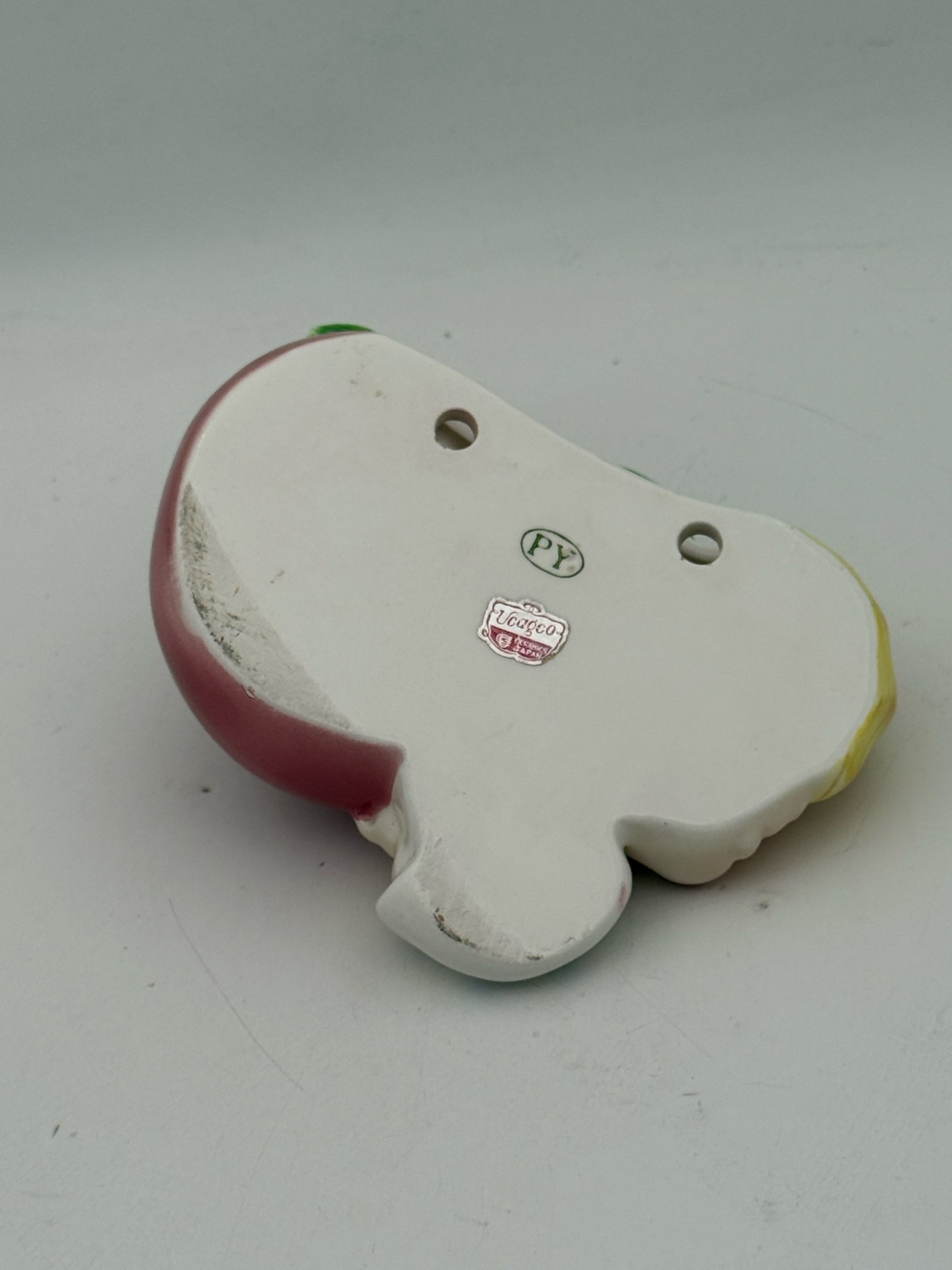 1950's Pottery Yoshida Boy And Girl Wall Pocket Set Of 2