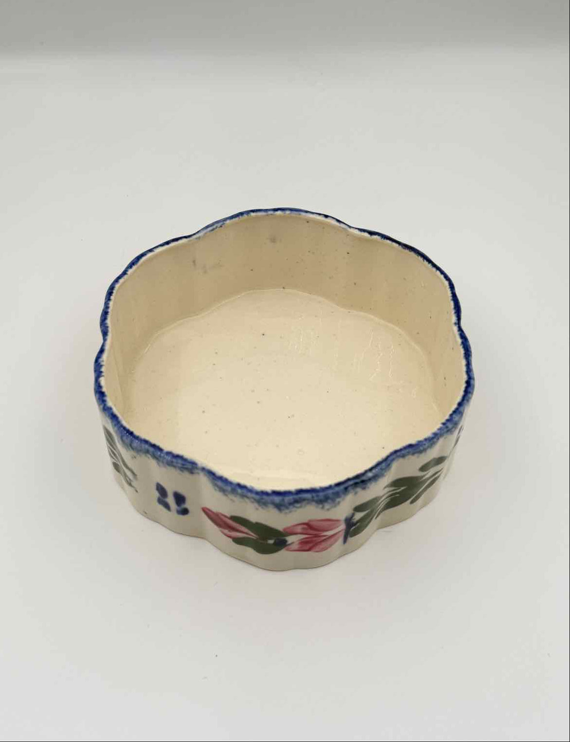 Blue Ridge Southern Potteries Covered Candy Dish French Peasant Motifs