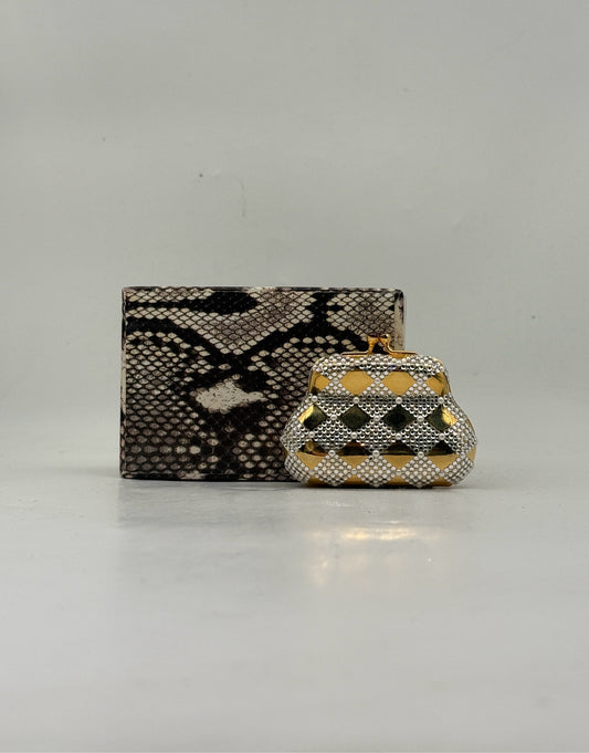 Judith Leiber Coin Purse With Box/Dustbag