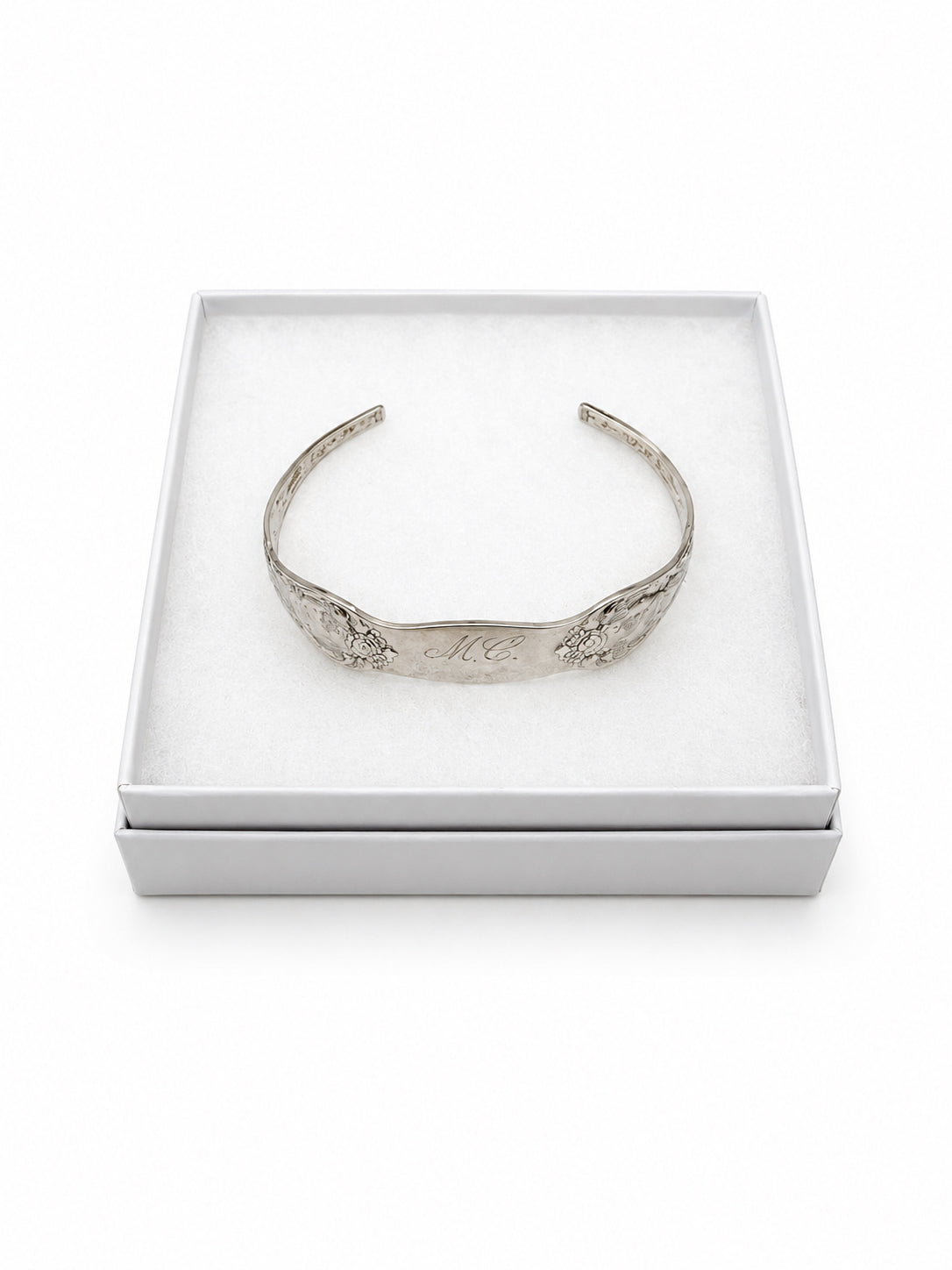 Vintage Upcycled Silverplate Spoon Cuff Bracelet