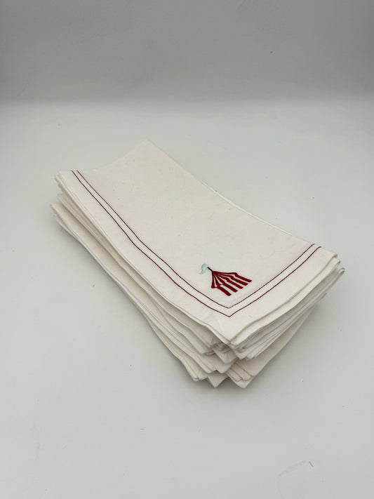 Williams Sonoma Summer Cambana Cotton Cloth Napkins- Set Of Ten
