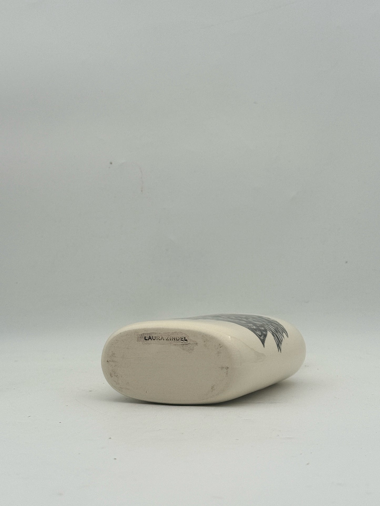 Laura Zindel Short Owl Bottle Vase