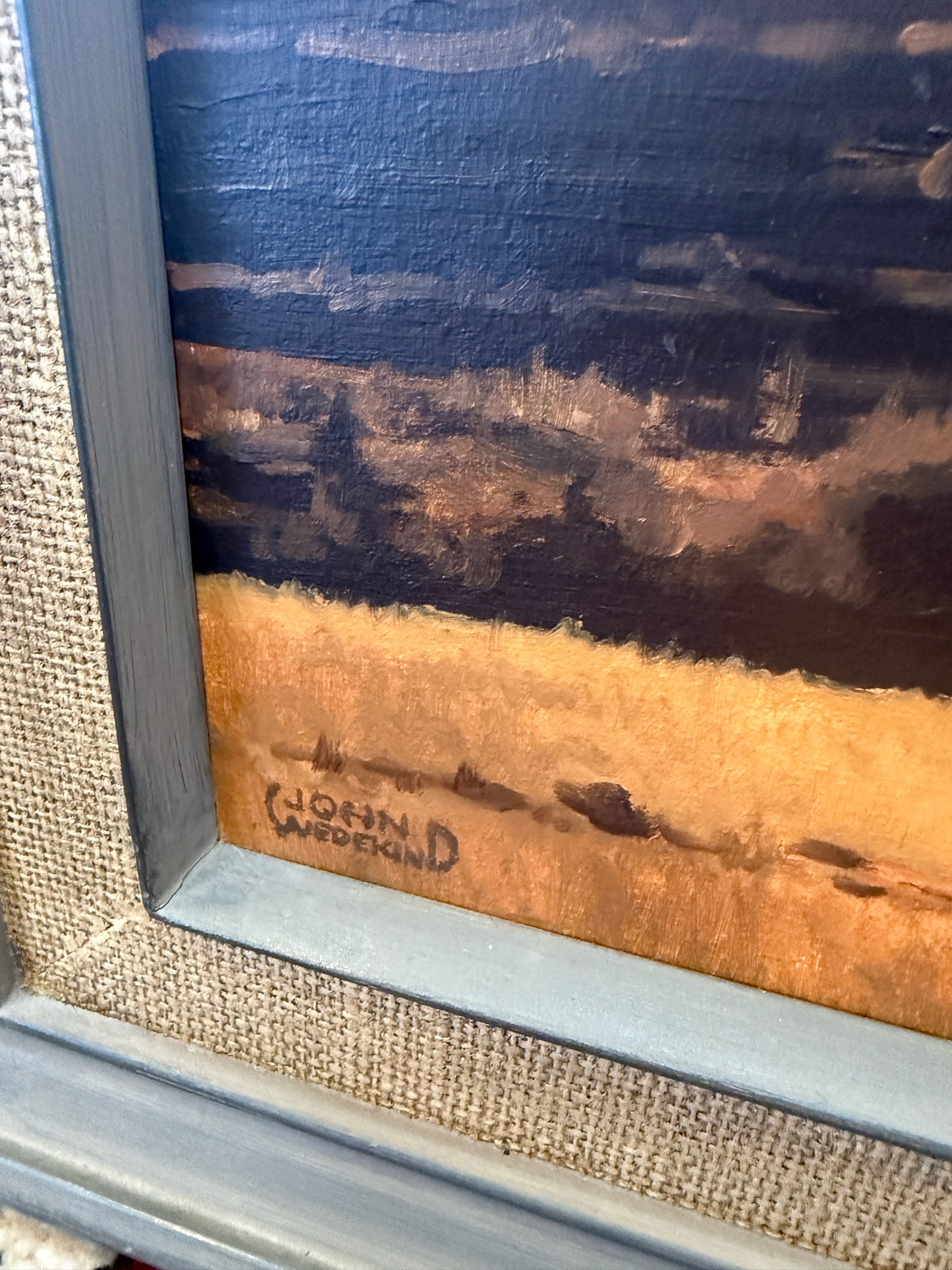 "Sonoma Coast" By John Wedekind Framed Oil On Board