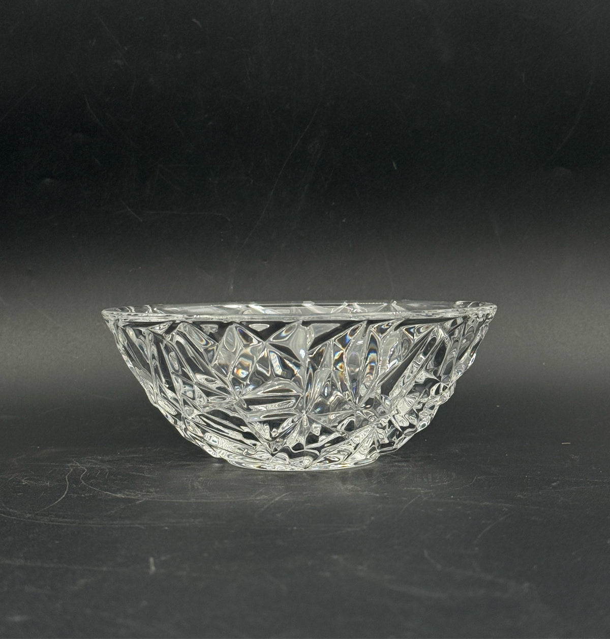 Tiffany & Co Rock Cut Crystal Bowl