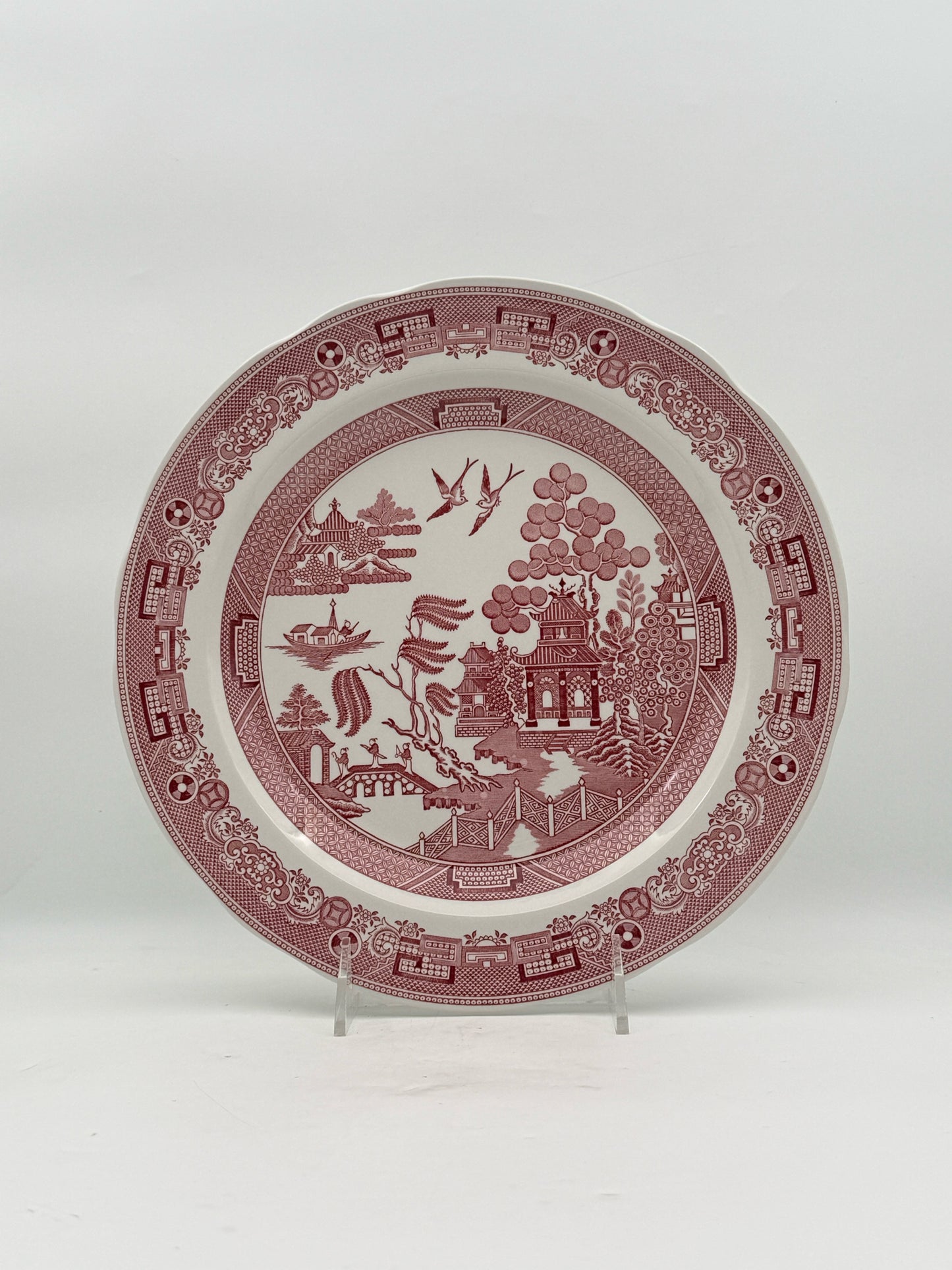 Spode Georgian Series Red Plates- Set Of 6