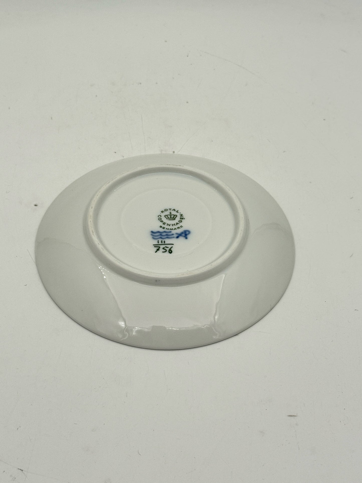 Royal Copenhagen Blue Fluted Half Lace Teacup And Saucer- Set Of 2