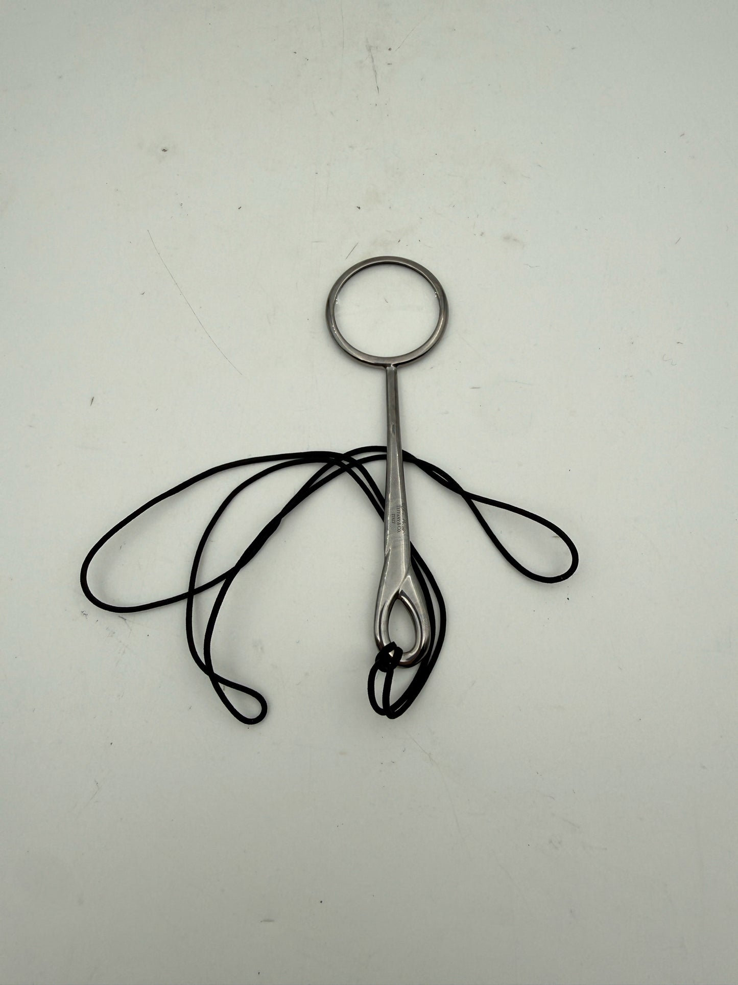 Tiffany Elsa Perreti Magnifying Glass Necklace With Box