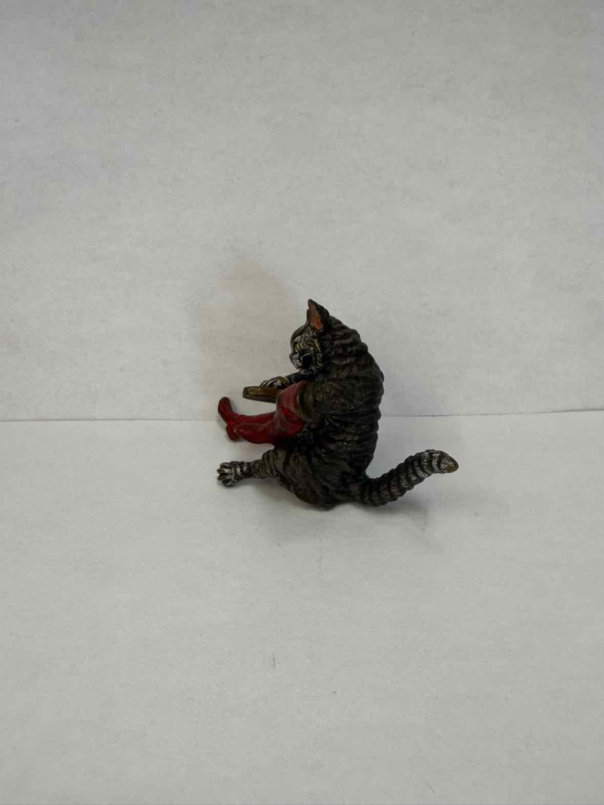 Vienna Austria Cold Painted Bronze Puss In Boots Cat